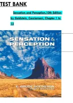 TEST BANK &NewLine;Sensation and Perception&comma;10th Edition &NewLine;by Goldstein&comma; Cacciamani&comma; Chapter 1 to &NewLine;15