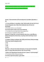 Nr 565 Advanced Pharmacology Exam Prep 2026 Questions With &NewLine;Verified Answers Detailed Rationales Graded A&plus;