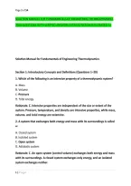 Solution Manual For Fundamentals Of Engineering Thermodynamics &NewLine;2026 Questions With Verified Answers Detailed Rationales Graded A&plus;