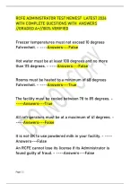 Rcfe Administrator Test Newest Latest 2026 &NewLine;With Complete Questions With Answers &NewLine;&sol;&sol;Graded A&plus;&sol;&sol;100&percnt; Verified