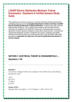 LADWP Electric Distribution Mechanic Trainee Examination &vert; Questions & Verified Answers Study Guide