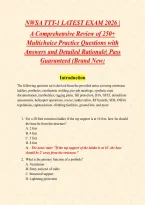 NWSA TTT-1 LATEST EXAM 2026 &vert; &NewLine;A Comprehensive Review of 250&plus; Multichoice Practice Questions with Answers and Detailed Rationale&vert; Pass Guaranteed &lpar;Brand New&rpar;&NewLine;