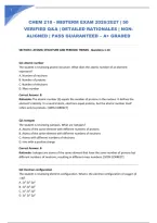 Chem 210 - Midterm Exam 2026&sol;2027 &vert; 50 Verified Q&A &vert; Detailed Rationales &vert; Ngn-Aligned &vert; Pass Guaranteed &ndash; A&plus; Graded