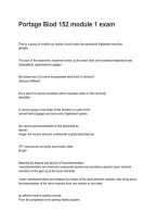 Portage Biod 152 module 1 exam 2026&sol;2027 &ndash; Questions and Answers &vert; Complete Verified Answers &NewLine;