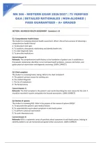 Mn 566 - Midterm Exam 2026&sol;2027 &vert; 75 Verified Q&A &vert; Detailed Rationales &vert; Ngn-Aligned &vert; Pass Guaranteed &ndash; A&plus; Graded