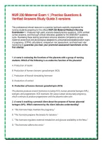 NUR 230 Maternal Exam 1 &vert; Practice Questions & Verified Answers Study Guide