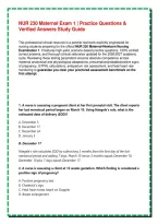 Nur 230 Maternal Exam 1 Practice Questions And Detailed Rationales Study Guide 2026