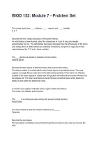 BIOD 152&colon; Module 7 - Problem Set 2026&sol;2027 &ndash; Questions and Answers &vert; Complete Verified Answers &NewLine;