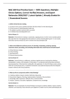NSG 100 Final Exam &lpar;PDF&rpar; &vert; 2026 Nursing Fundamentals Package Deal &vert; Practice Questions