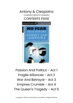 Antony & Cleopatra - Condensed Narrative Summaries