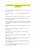 HAZWOPER Exams Questions and Answers with Solutions Exam with correct Answers
