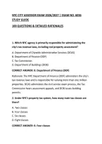 Nyc City Assessor Exam 2026&sol;2027 &vert; Exam No&period; 6036 Study Guide&NewLine;100 Questions & Detailed Rationales