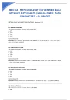 Hesi A2 - Math 2026&sol;2027 &vert; 55 Verified Q&A &vert; Detailed Rationales &vert; Ngn-Aligned &vert; Pass Guaranteed &ndash; A&plus; Graded