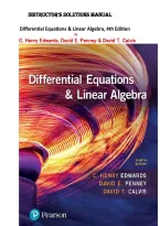 Instructor's Solutions Manual &mdash; Differential Equations & Linear Algebra 4th Edition C&period; Henry Edwards&comma; David E&period; Penney & David T&period; Calvis &mdash; ISBN&colon; 9780134497181  &comma; All Chapters &lpar; 1-11&rpar;  Covered &mdash; Complete Verified Solutions 