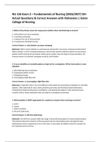 NU 136 Exam 2 &lpar;PDF&rpar; &vert; 2026 Galen Nursing Fundamentals 50&plus; Questions & Answers