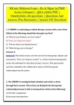 NR 605 Midterm Exam &ndash; Dx & Mgmt in PMH &NewLine;Across Lifespan I &ndash; Q&A &lpar;2026&rpar; PDF &vert; &NewLine;Chamberlain 100 questions &vert; Questions And &NewLine;Answers Plus Rationales &vert; Instant Pdf Download 
