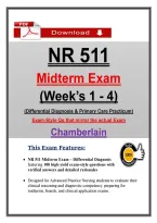 NR 511 Midterm 3 Set Exams &lpar;PDF&rpar; &vert; &lpar;2026&rpar; Exam Questions &vert; Differential Diagnosis