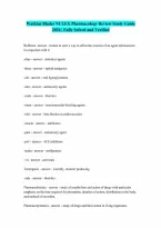 Pharmacology Clear Simple 2026 Watkins Blades NCLEX Review Study Guide Verified Latest Update