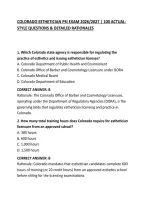 Colorado Esthetician Psi Exam 2026&sol;2027 &vert; 100 Actual-Style Questions & Detailed Rationales