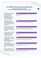 MSN 610 Assessment 2 Study Guide&NewLine;Exam-Ready Questions and Answers&NewLine;LATEST UPDATE 2026&sol;2027 &vert; PREMIUM ACADEMIC EDITION