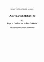 Instructor&rsquo;s Solutions Manual &mdash; Discrete Mathematics with Graph Theory &lpar;Classic Version&rpar;&comma; 3rd Edition &mdash; Edgar G&period; Goodaire & Michael M&period; Parmenter &mdash; ISBN 9780131679955 &vert; All Chapters 