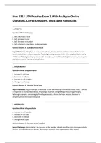 Nurs 5315 UTA Practice Exam 1 With Multiple-Choice &NewLine;Questions&comma; Correct Answers&comma; and Expert Rationales