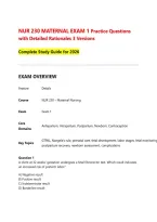 Nur 230 Maternal Exam 1 Practice Questions And Detailed Rationales Study Guide 2026