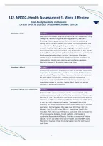 NR302- Health Assessment 1- Week 3 Review&NewLine;Exam-Ready Questions and Answers&NewLine;LATEST UPDATE 2026&sol;2027 &vert; PREMIUM ACADEMIC EDITION