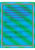 FAA Private Pilot Exam&colon;&NewLine;Regulations under NTSB 830&NewLine;Updated Actual Questions and&NewLine;Correct Answers 2026&sol;2027&NewLine;edition Graded A&plus;&NewLine;If an aircraft is involved in an accident which results in substantial&NewLine;damage to the aircraft&comma; the nearest NTSB field office 