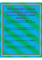 G202 CHAPTER 2 Updated&NewLine;Actual Questions and Correct&NewLine;Answers 2026&sol;2027 edition&NewLine;Graded A&plus;&NewLine;What is the Ventria Bioscience case about&quest; -Farming&NewLine;pharmaceuticals&colon; Ventria Bioscience and the controversy over plantmade medicines&period;&NewLine;What was Ventria's b