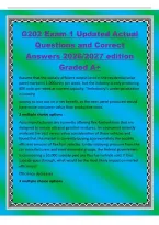 G202 Exam 1 Updated Actual&NewLine;Questions and Correct&NewLine;Answers 2026&sol;2027 edition&NewLine;Graded A&plus;&NewLine;Assume that the socially efficient output level in the residential solar&NewLine;panel market is 1&comma;000units per week&comma; but the industry is only producing&NewLine;800 units per week 