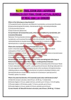 Nu 641 Final Exam 2026 &vert; Advanced Pharmacology Final Exam &vert; Actual Bundle Of Real Q&A &vert; A&plus; Graded