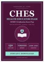 DC Health Educator Certification Exam 2026&sol;2027 &vert; 150 Verified Questions & Answers &vert; DC Health CHES NCHEC Prep &vert; Instant Download