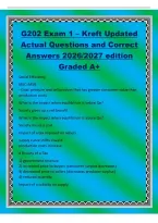 G202 Exam 1 &ndash; Kreft Updated&NewLine;Actual Questions and Correct&NewLine;Answers 2026&sol;2027 edition&NewLine;Graded A&plus;&NewLine;Social Efficiency&NewLine;MSC&equals;MSB&NewLine;- Goal&colon; produce and sell product that has greater consumer value than&NewLine;production costs&NewLine;What is the impact when equilibirum is be