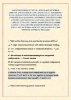Bio 205 Microbiology Exam 3 &lpar;Riosalado Microbial Genetics And Dna Replication&rpar; Exam Actual  2026&sol;2027 Test Bank And High Yield Practice Questions Accurate Exam Complete Real Questions And Correct Verified Answers With Detailed Rationales  &lpar;100&percnt; Reliable S