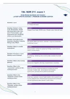NUR 211- exam 1&NewLine;Exam-Ready Questions and Answers&NewLine;LATEST UPDATE 2026&sol;2027 &vert; PREMIUM ACADEMIC EDITION
