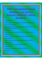 G202 Test Updated Actual&NewLine;Questions and Correct&NewLine;Answers 2026&sol;2027 edition&NewLine;Graded A&plus;&NewLine;social efficiency&NewLine;maximizing the net value created from societys limited resources&NewLine;socially efficent quantity&NewLine;the quantity where consumer value equals production cos