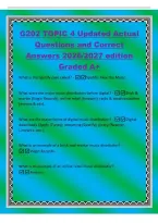 G202 TOPIC 4 Updated Actual&NewLine;Questions and Correct&NewLine;Answers 2026&sol;2027 edition&NewLine;Graded A&plus;&NewLine;What is the Spotify case called&quest; -Spotify&colon; Face the Music&period;&NewLine;What were the major music distributors before digital&quest; -Brick &&NewLine;mortar &lpar;Virgin Records&rpar;&semi; online retail &lpar;