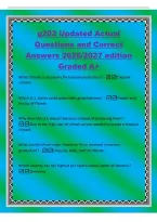g202 Updated Actual&NewLine;Questions and Correct&NewLine;Answers 2026&sol;2027 edition&NewLine;Graded A&plus;&NewLine;What climate is necessary for banana production&quest; -Tropical&NewLine;climate&NewLine;Which U&period;S&period; states could potentially grow bananas&quest; - Hawaii and&NewLine;the tip of Florida&NewLine;Why does the U&period;S&period; im