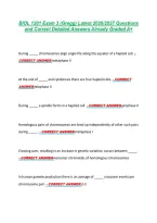 BIOL 1201 Exam 3 &lpar;Gregg&rpar; Latest 2026&sol;2027 Questions &NewLine;and Correct Detailed Answers Already Graded A&plus; 