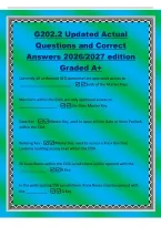 G202&period;2 Updated Actual&NewLine;Questions and Correct&NewLine;Answers 2026&sol;2027 edition&NewLine;Graded A&plus;&NewLine;Currently all uniformed AFD personnel are approved access to&NewLine;&lowbar;&lowbar;&lowbar;&lowbar;&lowbar;&lowbar;&lowbar;&lowbar;&lowbar;&lowbar;&lowbar;&lowbar;&lowbar;&lowbar;&lowbar;&lowbar;&lowbar;&lowbar;&lowbar;&lowbar;&lowbar;&lowbar;&lowbar;&lowbar;&lowbar; -both of the Master Keys&NewLine;Members within the ESDs are only approved access to&NewLine;&lowbar;&lowbar;&lowbar;&lowbar;