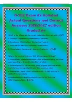 GCU BIO322 Exam 1&NewLine;&lpar;Pathophysiology&rpar; Updated&NewLine;Actual Questions and Correct&NewLine;Answers 2026&sol;2027 edition&NewLine;Graded A&plus;