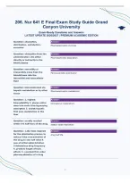 Nur 641 E Final Exam Study Guide Grand&NewLine;Canyon University&NewLine;Exam-Ready Questions and Answers&NewLine;LATEST UPDATE 2026&sol;2027 &vert; PREMIUM ACADEMIC EDITION
