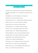 SAUNDERS COMPREHENSIVE Ultimate 1000 Questions Answers FOR NCLEX ONE Complete Questions and Verified Answers
