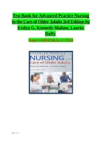 Test Bank for Advanced Practice Nursing in the Care of Older Adults&comma; 3rd Edition by Laurie Kennedy-Malone and Evelyn Groenke Duffy &vert; ISBN 9781719645256