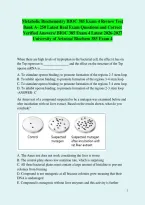 Metabolic Biochemistry BIOC 385 Exam 4 Review Test Bank A- 250 Latest Real Exam Questions and Correct Verified Answers&sol; BIOC 385 Exam 4 Latest 2026-2027 University of Arizona&sol; Biochem 385 Exam 4 