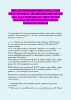 Bundle for BIOC 385 Metabolic Biochemistry FINAL Exam Review Test Banks A&comma; B & C - 830 Latest Real Exam Questions with Correct Detailed Answers &sol; BIOC 385 Final Exam Latest 2026-2027 University of Arizona&sol; Biochem 385 Final Exam