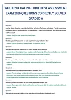 Wgu D204 Oa Final Objective Assessment Exam 2026 Questions Correctly Solved Graded A