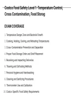 Costco Food Safety Level 1 -Temperature Control&comma; Cross Contamination&comma; Food Storag EXAM QUESTIONS AND CORRECT VERIFIED SOLUTIONS LATEST UPDATE THIS YEAR- JUST RELEASED&period;pdf&NewLine;&NewLine;