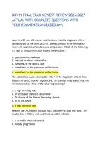 Nr511 Final Exam Newest Review 2026&sol;2027 Actual With Complete Questions With Verified Answers&sol;&sol;Graded A&plus;&sol;&sol;